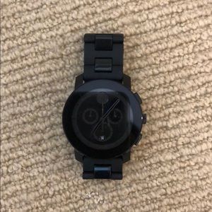 Black Movado watch.